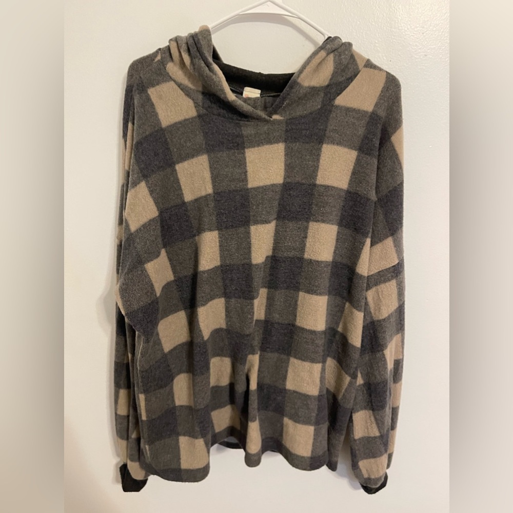 Boutique plaid jogger set